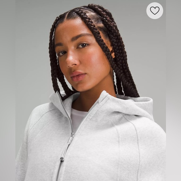 Lululemon oversized half-zip hoodie light grey, size XS/S - Picture 2 of 9